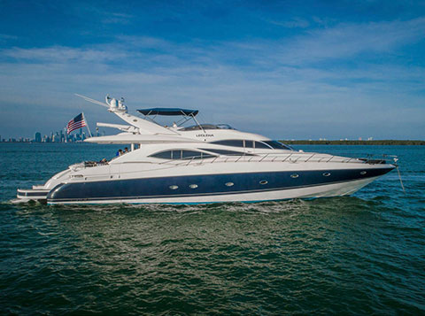 Sunseeker Manhattan 84 yacht charter featured image