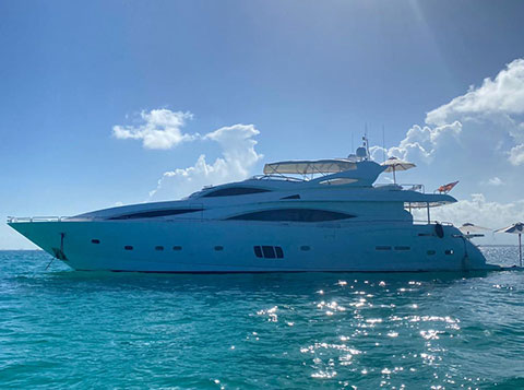 Sunseeker flybridge 105 yacht charter featured image